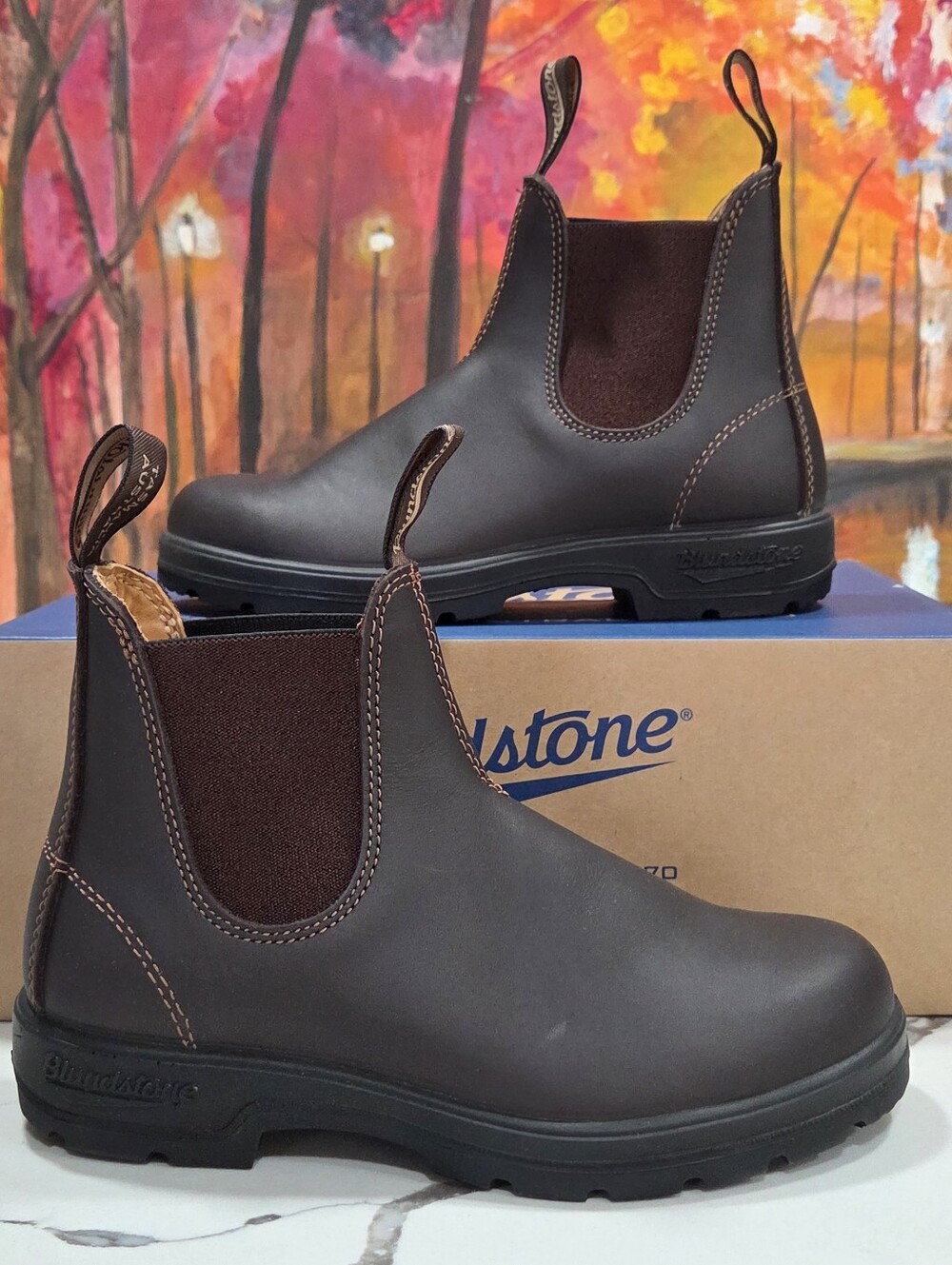 Blundstone 550 Elastic Sided Boots Lined Walnut Size 7 Women's, 4 UK